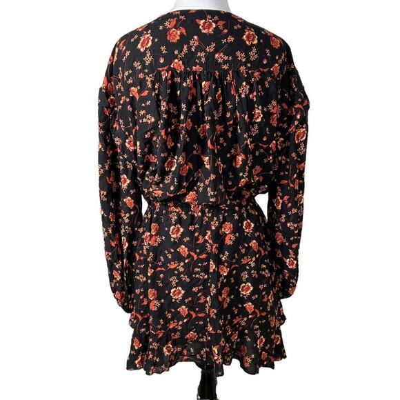 (Flawed) Free People Flower Fields Mini Dress in Dark Combo Small NWOT - Picture 11 of 11